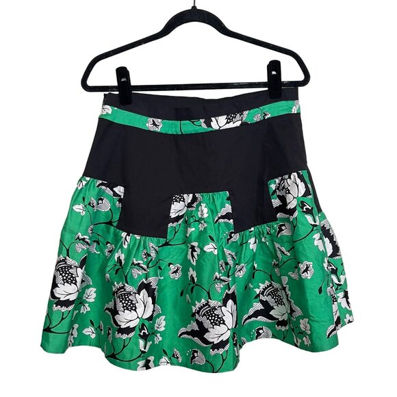 Diane Von Furstenberg $368 Floral Print Skirt Size 12 Wool/Silk NWT - Picture 2 of 4